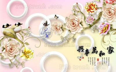 File gốc File gốc in tranh tổng hợp tường nền K44876 (ảnh chi tiết) để in lụa