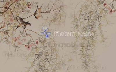 File gốc File gốc in tranh tổng hợp tường nền K44922 (in mica) làm quà tặng