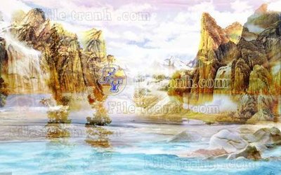 File gốc File gốc in tranh tổng hợp tường nền K45047 (dành cho quảng cáo)