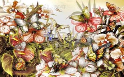 File tranh in tráng gương File gốc in tranh tổng hợp tường nền K45065 (siêu nét)