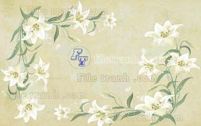 Ảnh gốc File gốc in tranh tổng hợp tường nền K45127 (nét căng) in mica