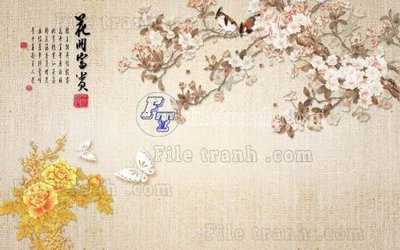 File in lụa File gốc in tranh tổng hợp tường nền K45141 (hoa văn) File gốc in tranh tổng hợp tường nền K45141