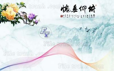 File tranh gốc File gốc in tranh tổng hợp tường nền K45173 (bản quyền) độc đáo