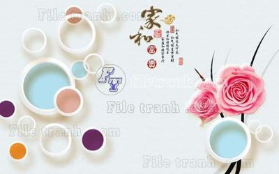 File gốc File gốc in tranh tổng hợp tường nền K45204 (in tráng gương) nghệ thuật