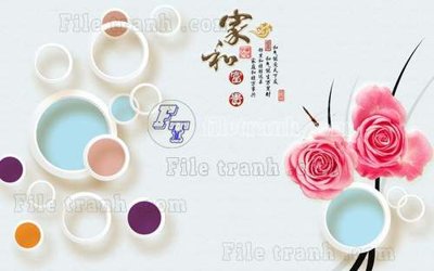 File PSD File gốc in tranh tổng hợp tường nền K45206 (gốc) nhiều lớp (multi-layer)