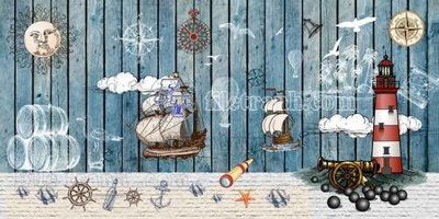 File tranh File gốc in tranh tổng hợp tường nền K45269 (gốc) chủ đề thành phố