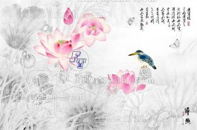 Ảnh gốc File gốc in tranh tổng hợp tường nền K45327 (nét căng) in mica