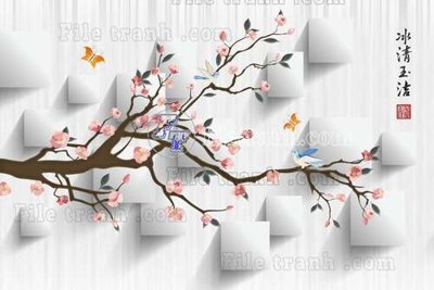 Ảnh mô tả file gốc in mica File gốc in tranh tổng hợp tường nền K45331