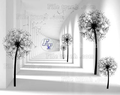 File in mica File gốc in tranh tổng hợp tường nền K45419 (bản gốc) làm vách ngăn