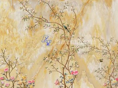 File in trần File gốc in tranh tổng hợp tường nền K45618 (bản gốc 3D) sống động