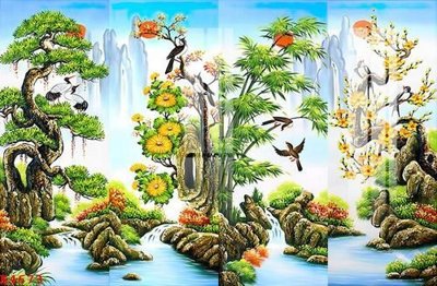 Tải file File gốc in tranh tổng hợp K4673 (gốc) in trên mọi chất liệu