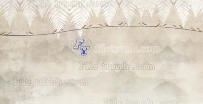 File gốc File tranh gốc dán tường hươu nai sừng K47061 (thiết kế) độc quyền