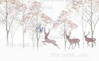 Tải file gốc File tranh gốc dán tường hươu nai sừng K47228 (in tráng gương) siêu đẹpFile tranh gốc File tranh gốc dán tường hươu nai sừng K47228 chất lượng cao