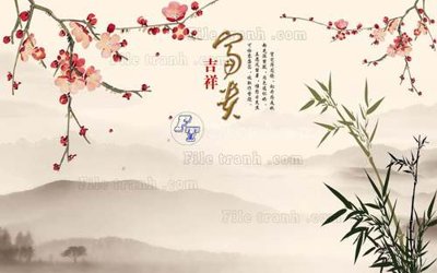 Download file gốc File tranh gốc tranh tường hoa 3d đẹp K48018 (dùng cho in ấn)