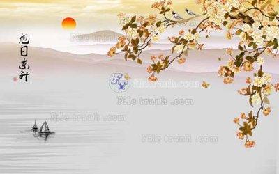 Tải file File tranh gốc tranh tường hoa 3d đẹp K48073 (ảnh gốc) file TIFF