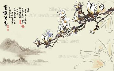 File in ấn File tranh gốc tranh tường hoa 3d đẹp K48085 (bản gốc) sắc nét