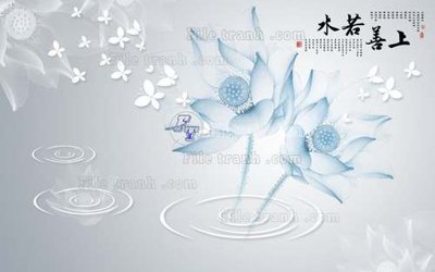 Tệp tin gốc File tranh gốc tranh tường hoa 3d đẹp K48103 (dùng cho in ấn) chuyên nghiệp