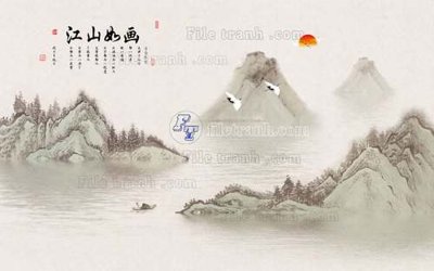 Download file File tranh gốc tranh tường hoa 3d đẹp K48111 (gốc) in mica cao cấp