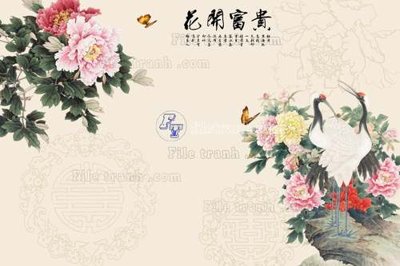 File gốc in tráng gương File tranh gốc tranh tường hoa 3d đẹp K48168 chi tiết