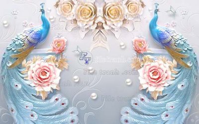 File tranh File tranh gốc tranh tường hoa 3d đẹp K48237 (ảnh gốc) cho in ấn kỹ thuật số