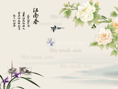 File PSD File tranh gốc tranh tường hoa 3d đẹp K48258 (bản gốc) chất lượng nhất