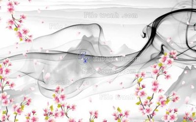 Ảnh mô tả file gốc in mica File tranh gốc tranh tường hoa 3d đẹp K48329