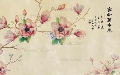 Ảnh mô tả file gốc in mica File tranh gốc tranh tường hoa 3d đẹp K48346