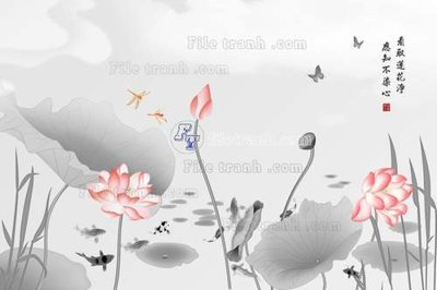 File gốc File tranh gốc tranh tường hoa 3d đẹp K48366 (vector) cho in ấn