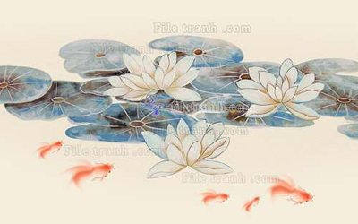 File gốc File tranh gốc tranh tường hoa 3d đẹp K48423 (phong cách) cổ điển