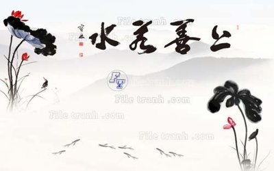 Tải file File tranh gốc tranh tường hoa 3d đẹp K48431 (gốc) chủ đề phong thủy