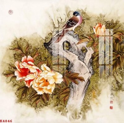 File gốc File gốc in tranh tổng hợp K4846 (in tráng gương) nghệ thuật