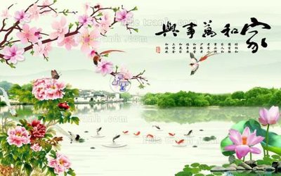 File PSD in ấn File tranh gốc tranh tường hoa 3d đẹp K48493 (chất lượng cao)