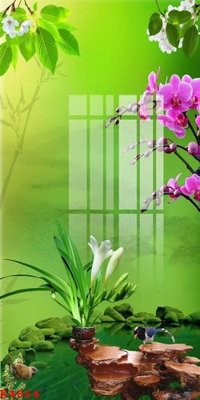 File gốc File gốc in tranh tổng hợp K4864 (in tráng gương) hiện đại