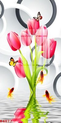 File PSD File gốc in tranh tổng hợp K4877 (chất lượng in ấn)