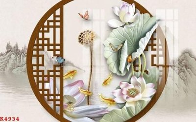 Ảnh gốc file in lụa File gốc in tranh tổng hợp K4934 chi tiết