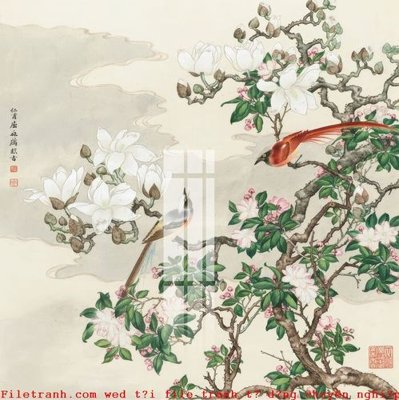 File in trần File gốc in tranh tổng hợp K49855 (bản gốc) phong cảnh