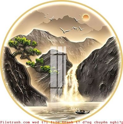 Download file gốc File gốc in tranh tổng hợp K50255 (in lụa) hoa lá