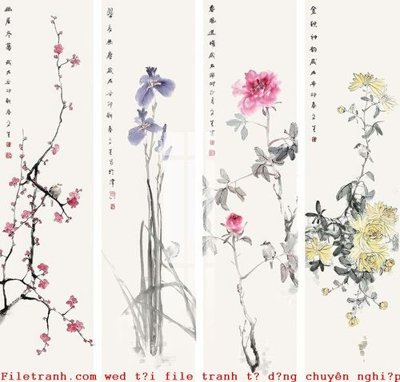 File in mica File gốc in tranh tổng hợp K50643 (bản gốc) làm vách ngăn