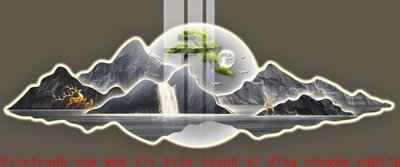 File gốc File gốc in tranh tổng hợp K51242 (in lụa) họa tiết 3D