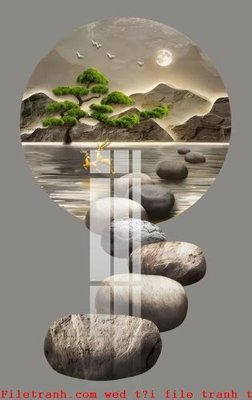 Ảnh gốc File gốc in tranh tổng hợp K51272 (siêu chi tiết) để in ấn