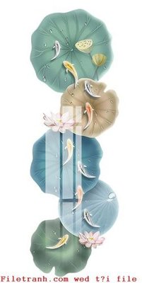 File gốc File gốc in tranh tổng hợp K51987 (in lụa) hoa văn cổ điển