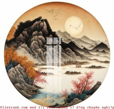 File in lụa File gốc in tranh tổng hợp K52677 (chất lượng cao) File gốc in tranh tổng hợp K52677