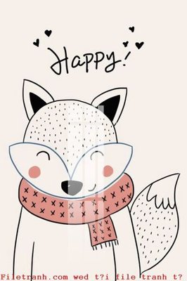 File tranh File gốc in tranh tổng hợp K52886 (gốc) chủ đề động vật