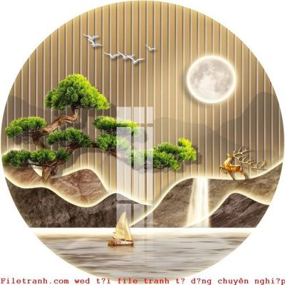 File ảnh File gốc in tranh tổng hợp K53067 (gốc) cho trang trí nhà hàng