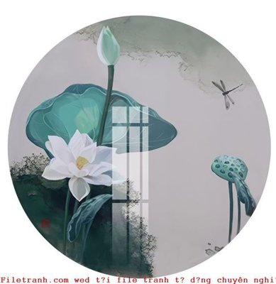 File gốc File gốc in tranh tổng hợp K53073 (in lụa) tranh phong thủy