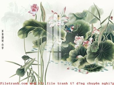 File in trần File gốc in tranh tổng hợp K53973 (file gốc) xuyên sáng