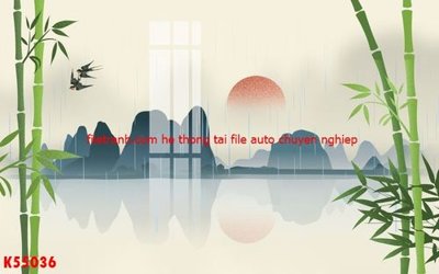 Ảnh gốc File gốc in tranh tổng hợp K55036 (nét căng) in mica