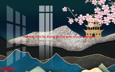 File tranh File gốc in tranh tổng hợp K55065 (gốc) phong cách tối giản