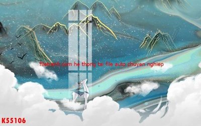 File gốc File gốc in tranh tổng hợp K55106 (in lụa) hoa văn cổ điển