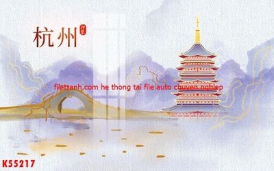 File tranh File gốc in tranh tổng hợp K55217 (bản gốc) treo tường